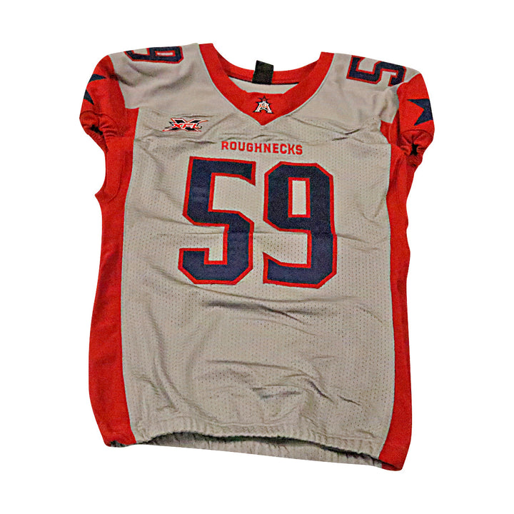 Ventral McMillan Houston Roughnecks 2020 Game Issued Away Jersey L