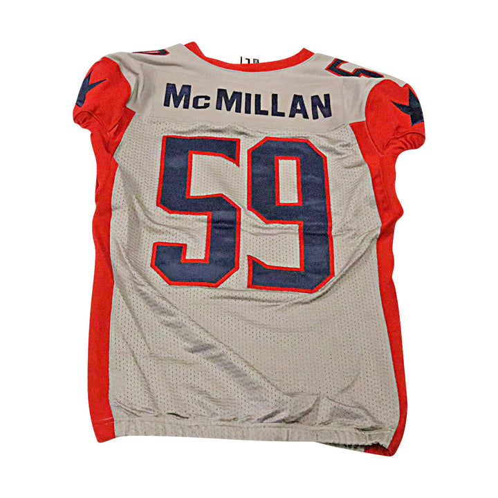 Ventral McMillan Houston Roughnecks 2020 Game Used Away Jersey L