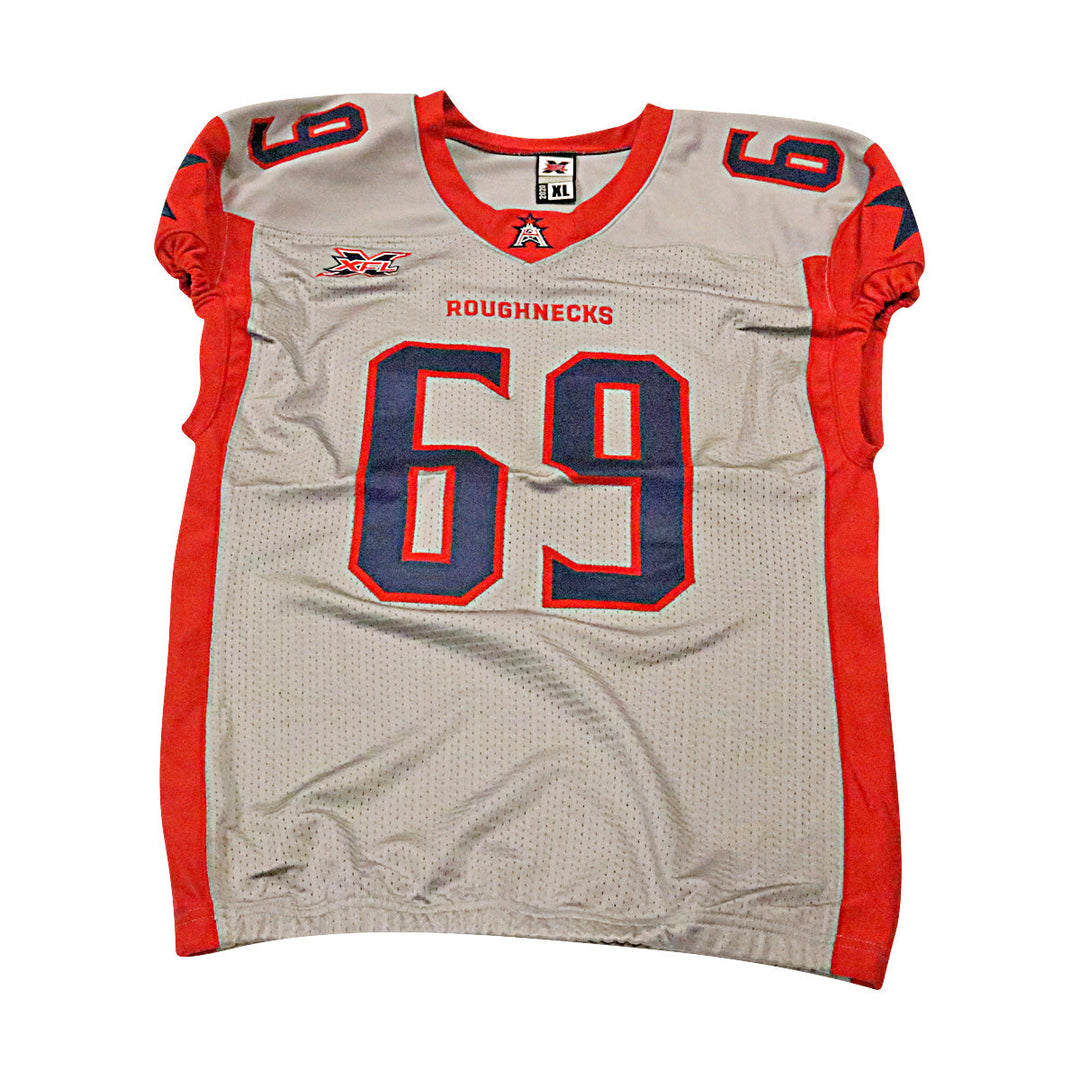 Isame Faciane Houston Roughnecks 2020 Game Issued Away Jersey L