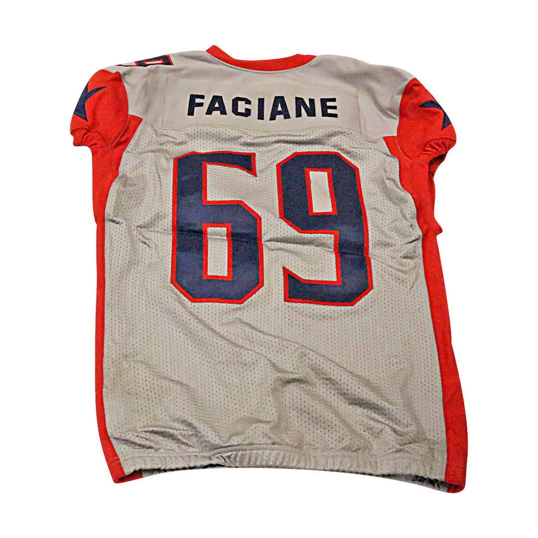 Isame Faciane Houston Roughnecks 2020 Game Used Away Jersey L