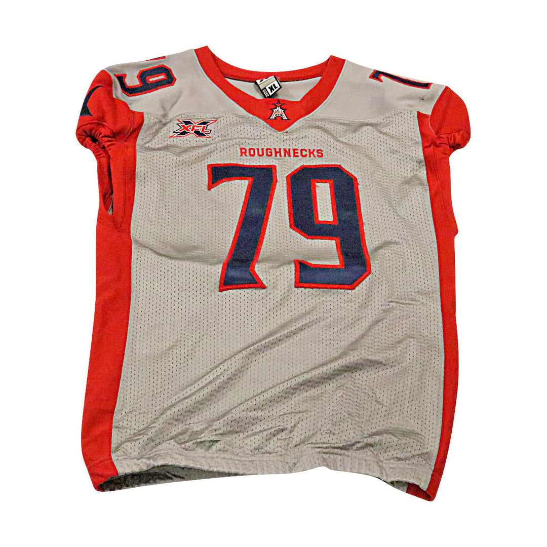 Terry Poole Houston Roughnecks 2020 Game Issued Away Jersey XL