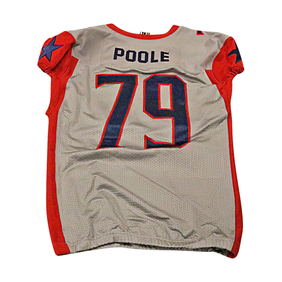 Terry Poole Houston Roughnecks 2020 Game Used Away Jersey XL