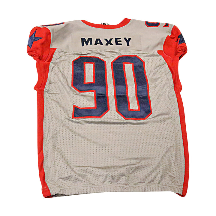 Johnny Maxey Houston Roughnecks 2020 Game Used Away Jersey XL
