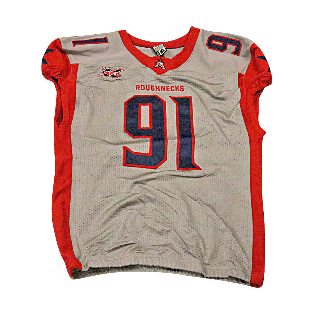Caushaud Lyons Houston Roughnecks 2020 Game Issued Away Jersey XL