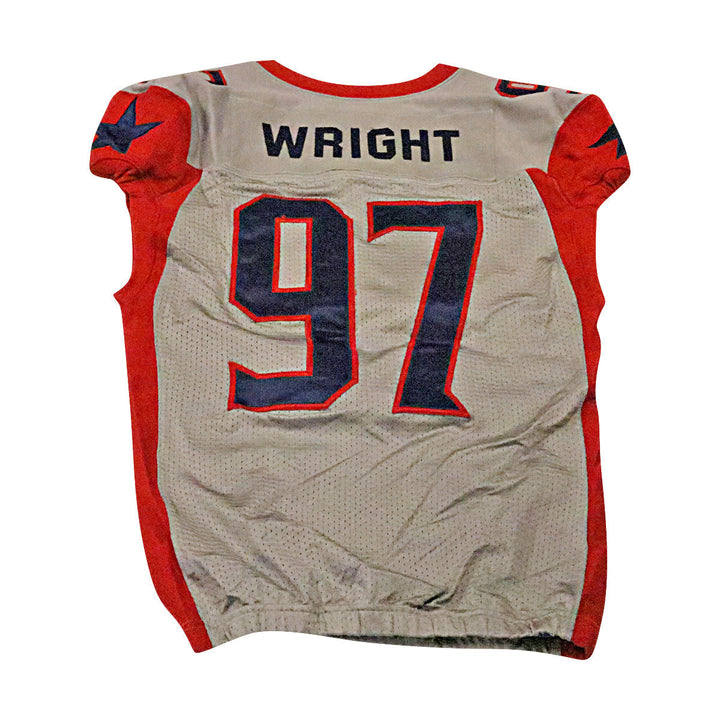 Gabe Wright Houston Roughnecks 2020 Game Used Away Jersey L