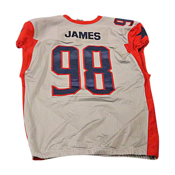 Nick James Houston Roughnecks 2020 Game Used Away Jersey 2XL