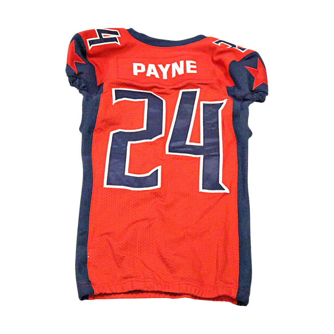Payne Houston Roughnecks 2020 Game Used Home Jersey S