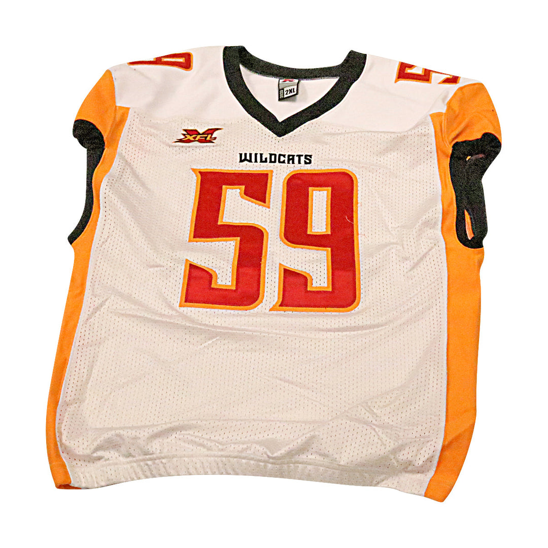 Fred Lauina Los Angeles Wildcats 2020 Game Issued Away Jersey 2XL