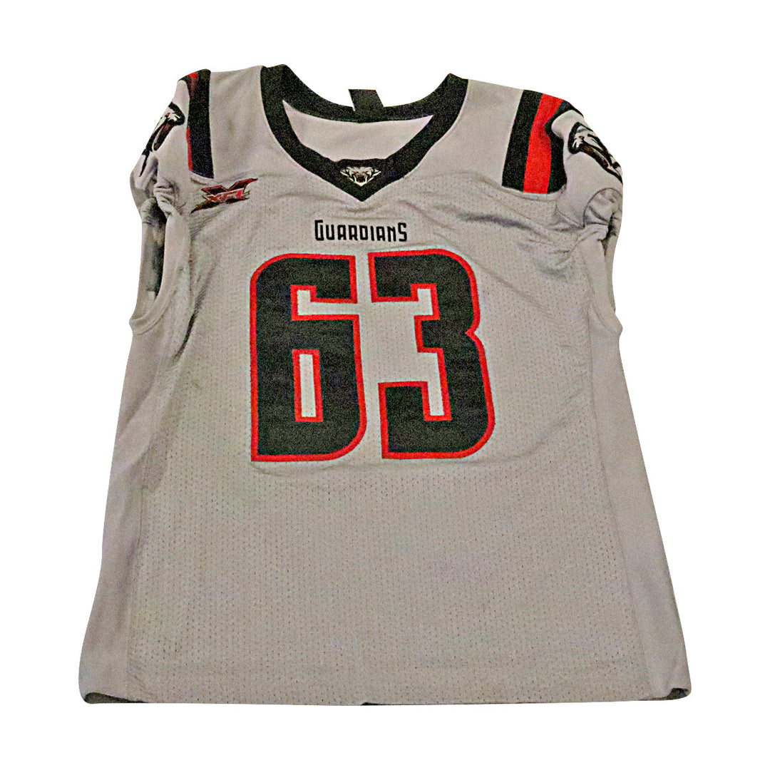 Derek Dennis New York Guardians 2020 Game Issued Away Jersey XL (Nameplate removed)