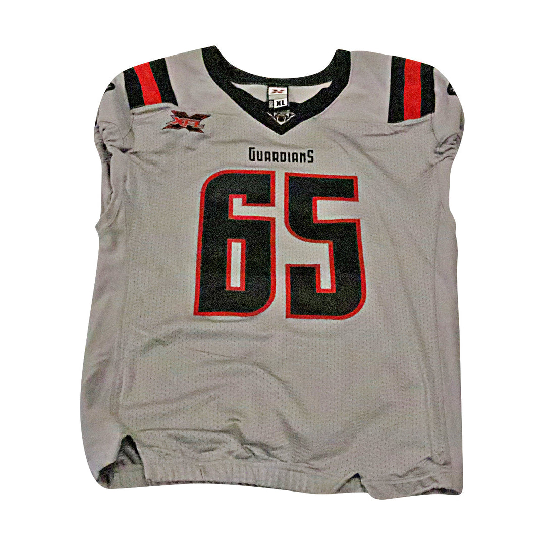 New York Guardians 2020 #65 Game Issued Away Jersey XL (Nameplate removed)