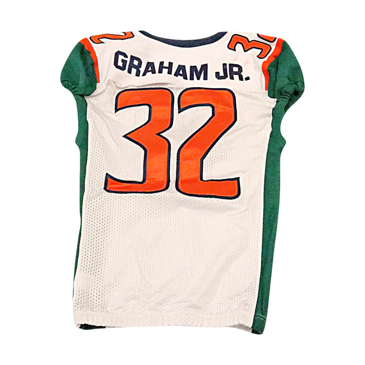 Tyson Graham Jr Seattle Dragons 2020 Game Used Away Jersey M