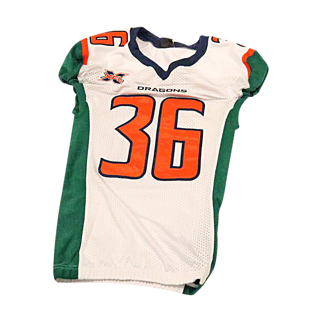 Godwin Igwebuike Seattle Dragons 2020 Game Used Away Jersey S