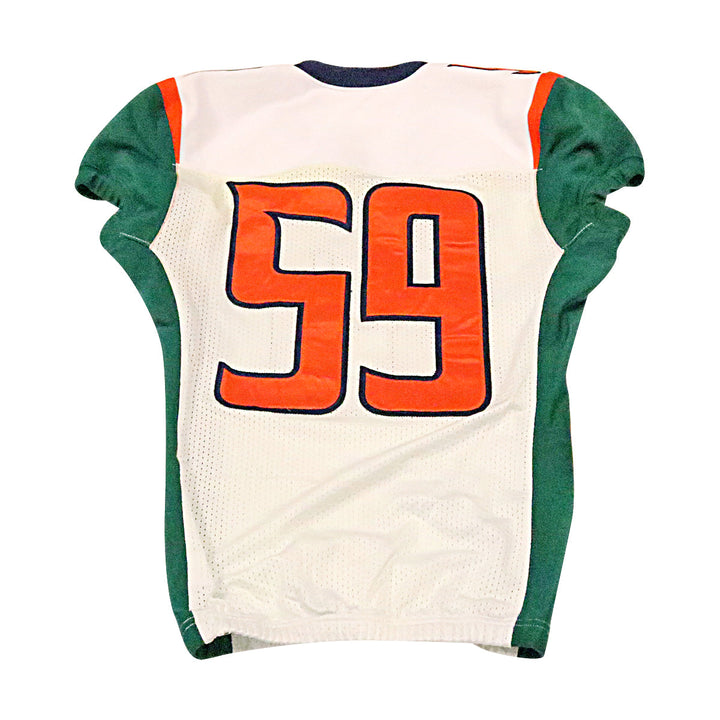 Seattle Dragons 2020 #59 Game Used Away Jersey M