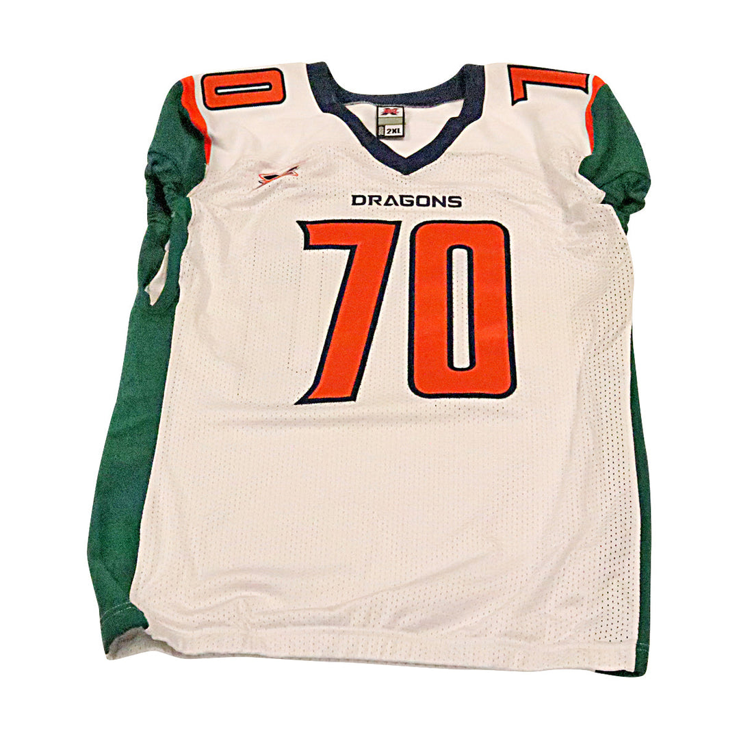 Robert Myers Jr. Seattle Dragons 2020 Game Issued Away Jersey 2XL