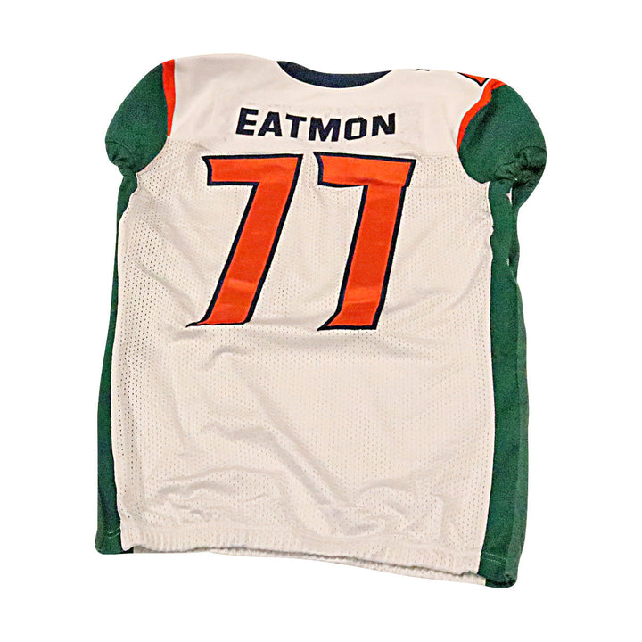 Quinterrius Eatmon Seattle Dragons 2020 Game Used Away Jersey XL