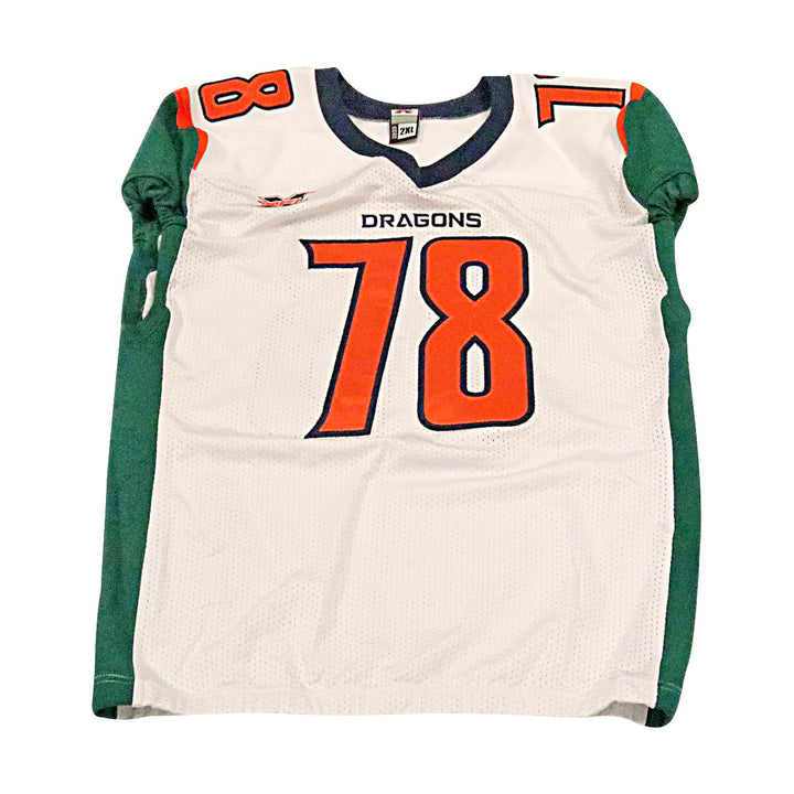 Brandon Haskin Seattle Dragons 2020 Game Issued Away Jersey 2XL