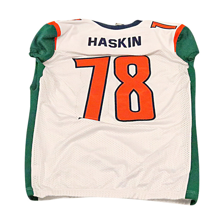 Brandon Haskin Seattle Dragons 2020 Game Used Away Jersey 2XL
