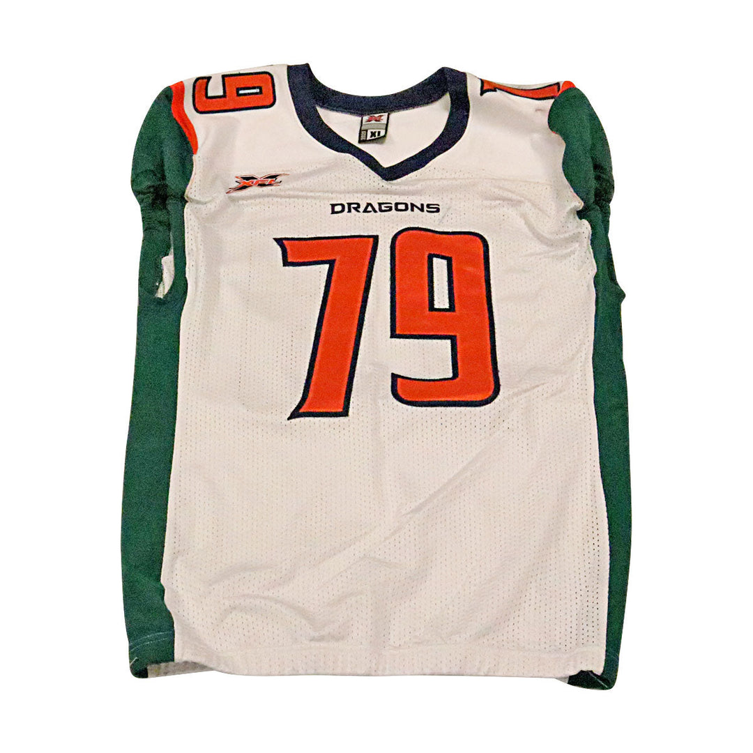 Isaiah Battle Seattle Dragons 2020 Game Issued Away Jersey XL