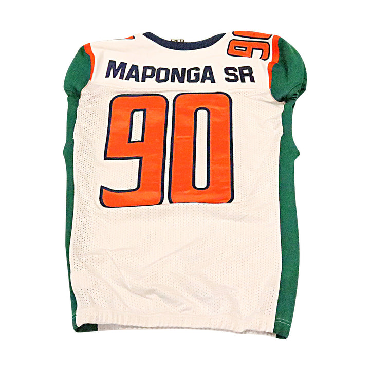 Stansly Maponga Sr Seattle Dragons 2020 Game Used Away Jersey L