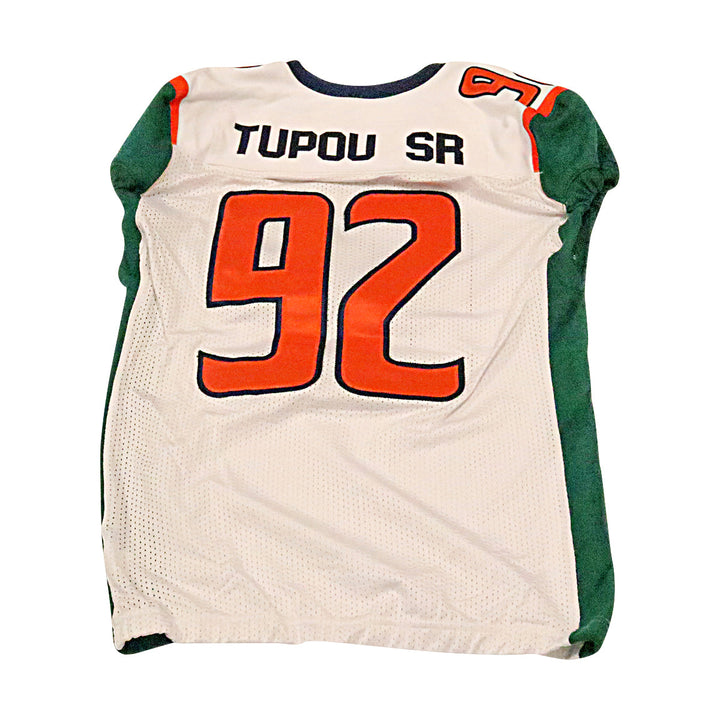 Taniela Tupuo Sr Seattle Dragons 2020 Game Used Away Jersey XL