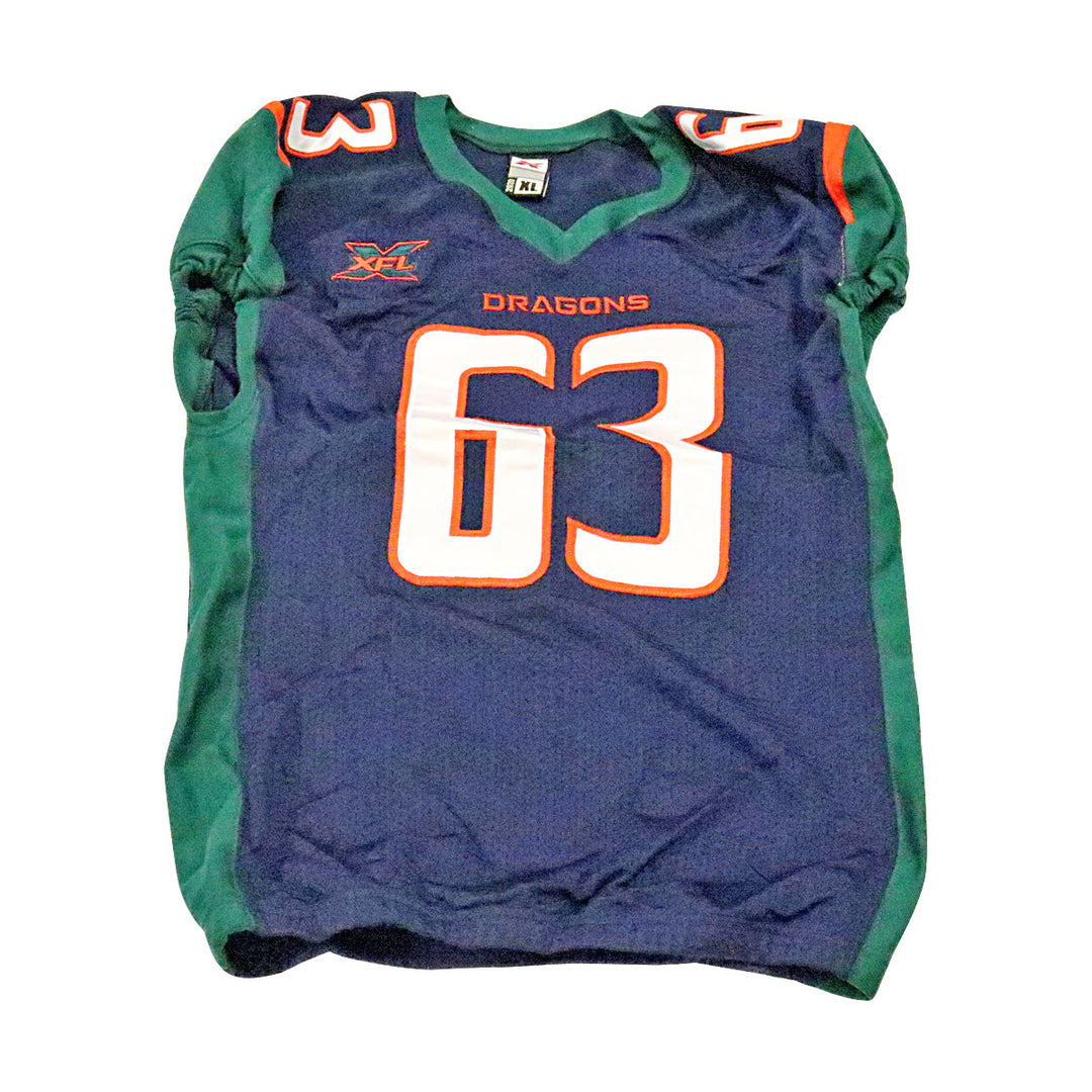 Seattle Dragons 2020 #63 Game Issued Home Jersey XL