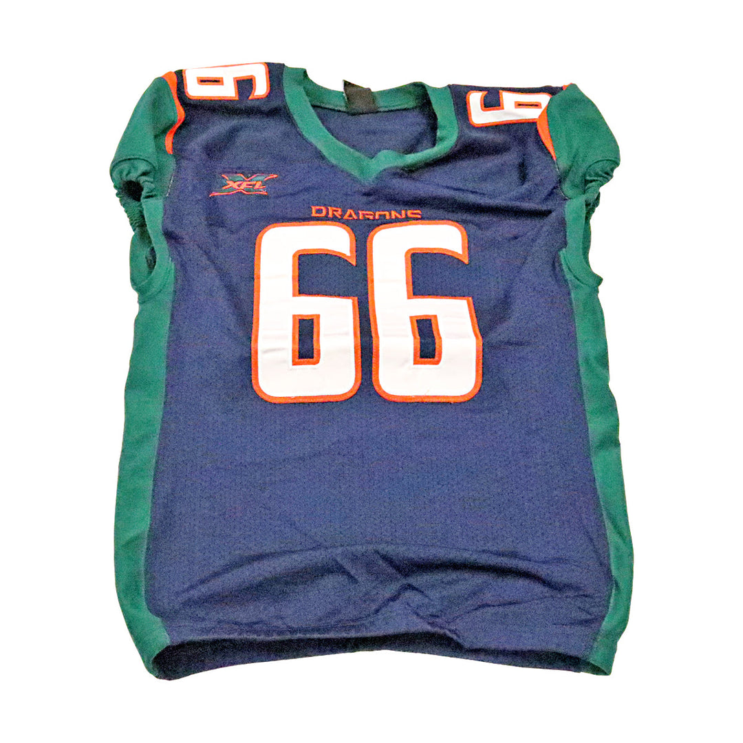 Seattle Dragons 2020 #66 Team Issued Home Jersey XL