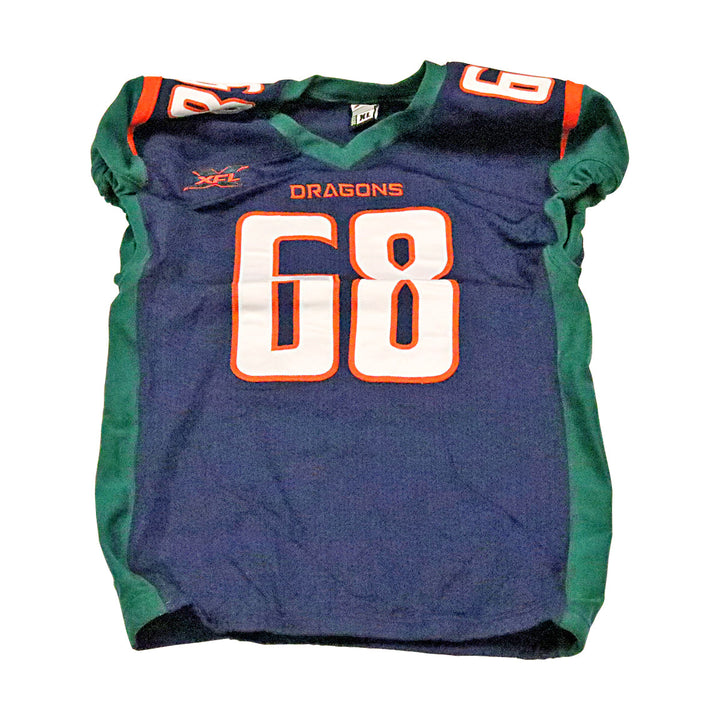 Seattle Dragons 2020 #68 Game Issued Home Jersey XL