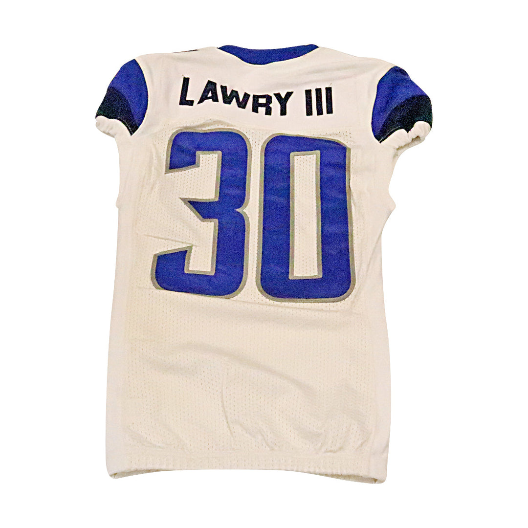 Lawry III St. Louis Battlehawks 2020 Game Used Away Jersey L