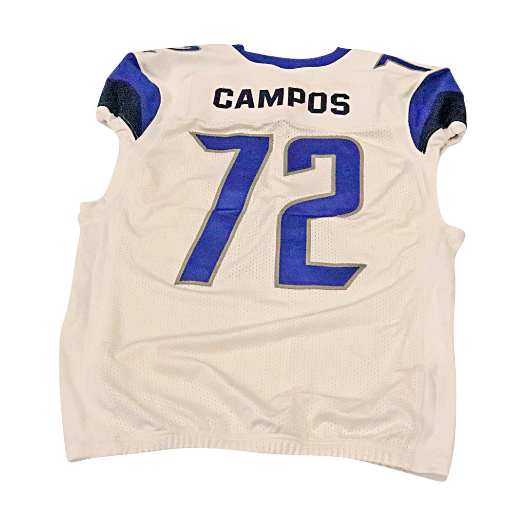 Jake Campos St. Louis Battlehawks 2020 Game Used Away Jersey XL