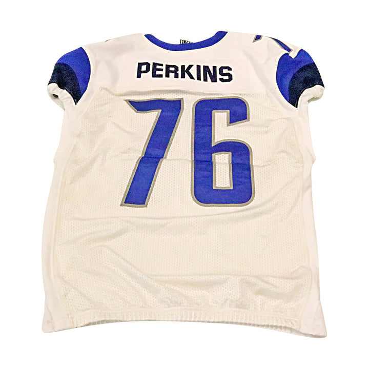 Kent Perkins St. Louis Battlehawks 2020 Game Used Away Jersey 2XL