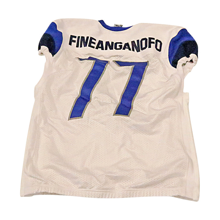 Brian Fineanganofo St. Louis Battlehawks 2020 Game Used Away Jersey 2XL