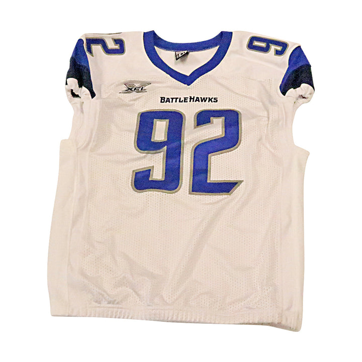 Jojo Wicker St. Louis Battlehawks 2020 Game Used Away Jersey XL