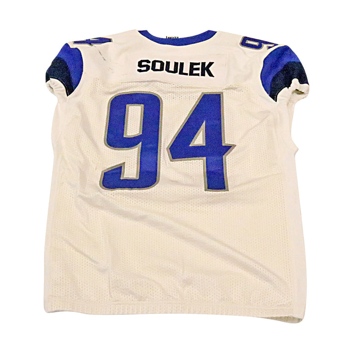 Soulek St. Louis Battlehawks 2020 Game Used Away Jersey 2XL