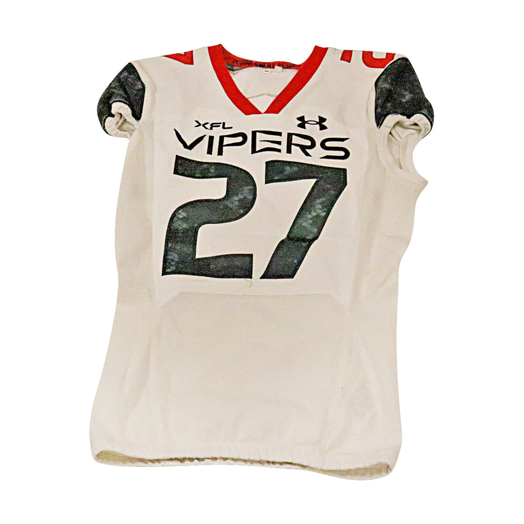 Nijuel Hill Las Vegas Vipers 2023 Game Issued Away Jersey Size 40