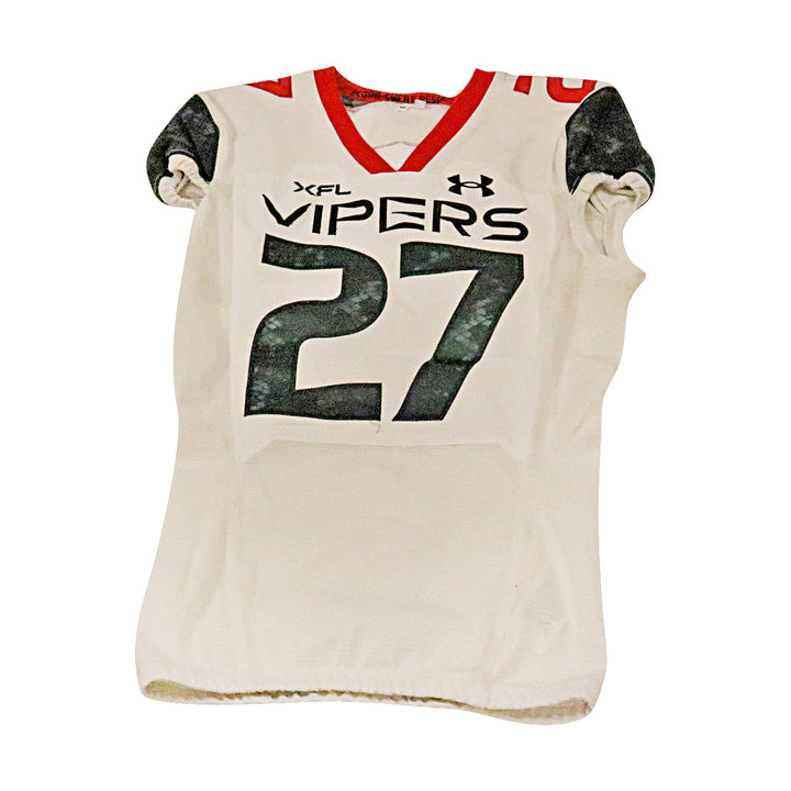 Nijuel Hill Las Vegas Vipers 2023 Game Issued Away Jersey Size 40