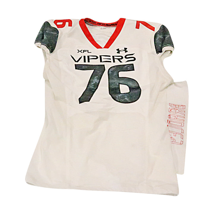 Bradley Las Vegas Vipers 2023 Game Issued Away Jersey (Detached nameplate) Size 48