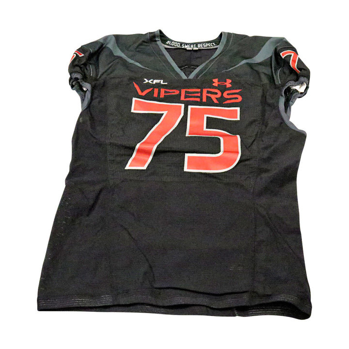 Jovann Letuli Las Vegas Vipers 2023 Game Issued Home Jersey Size 52
