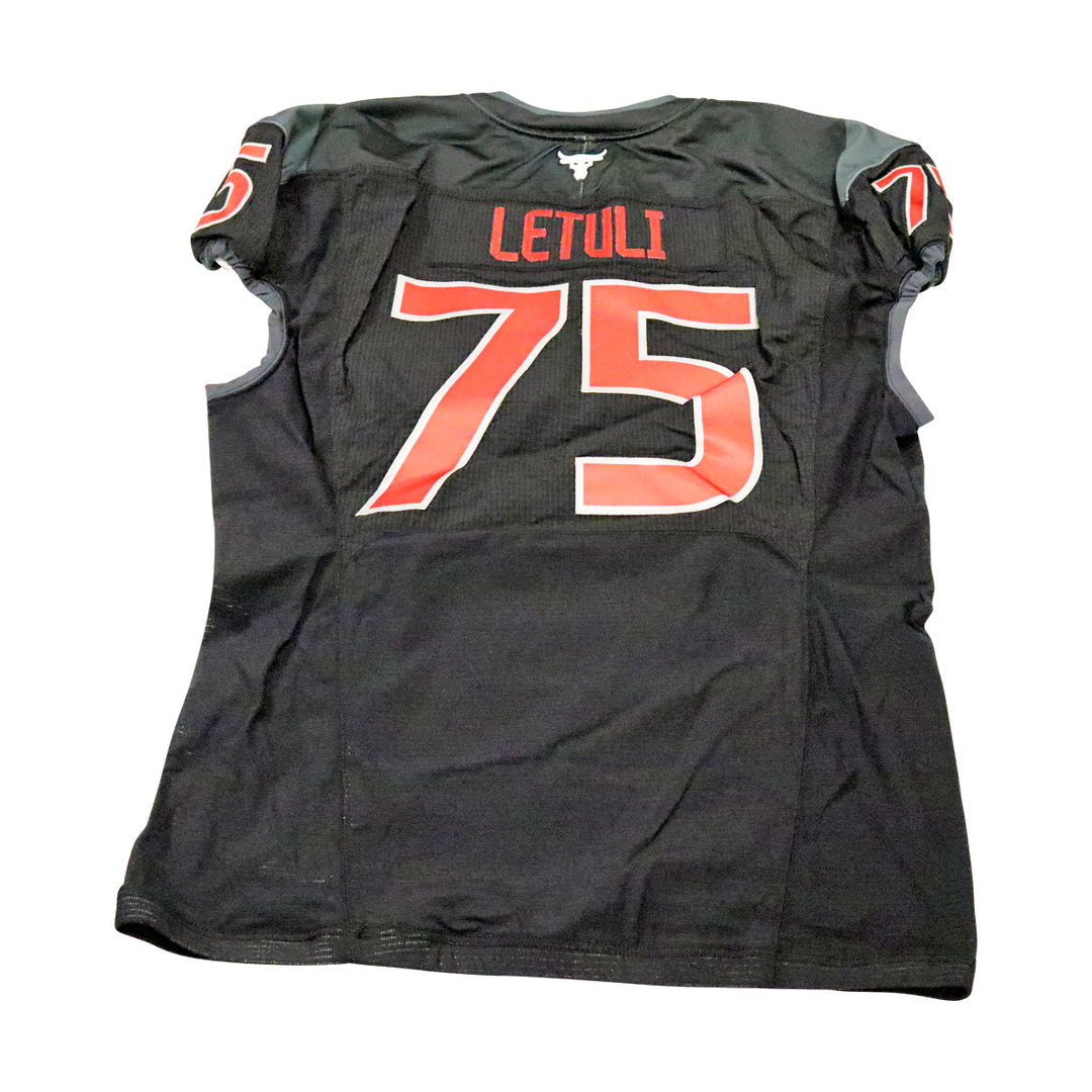 Jovann Letuli Las Vegas Vipers 2023 Game Issued Home Jersey Size 52