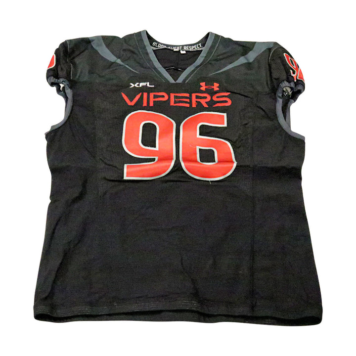 Kelvin Pinkney Las Vegas Vipers 2023 Game Issued Home Jersey Size 54