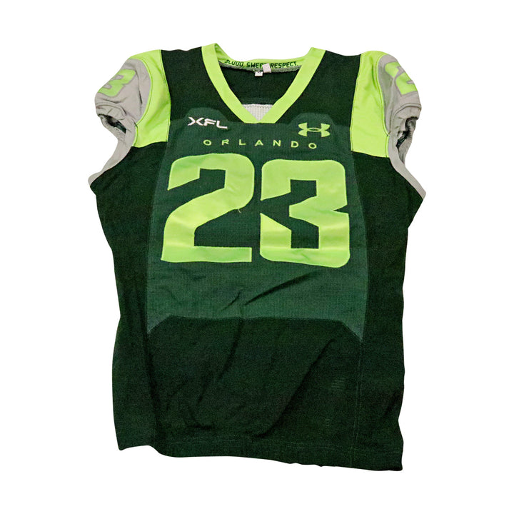 Najeem Hosein Orlando Guardians 2023 Game Used Home Jersey Size 42