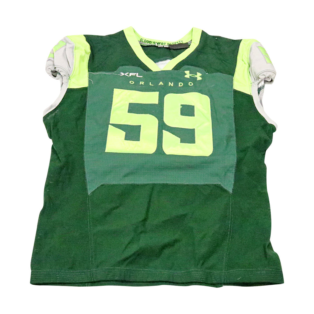 ZeVeyon Furcron Orlando Guardians 2023 Game Issued Home Jersey Size 52