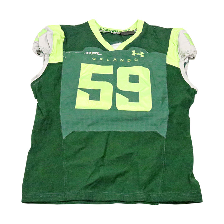 ZeVeyon Furcron Orlando Guardians 2023 Game Issued Home Jersey Size 52