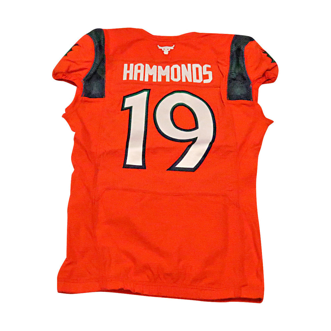 T.J. Hammonds Seattle Sea Dragons 2023 Game Issued Home Jersey Size 42