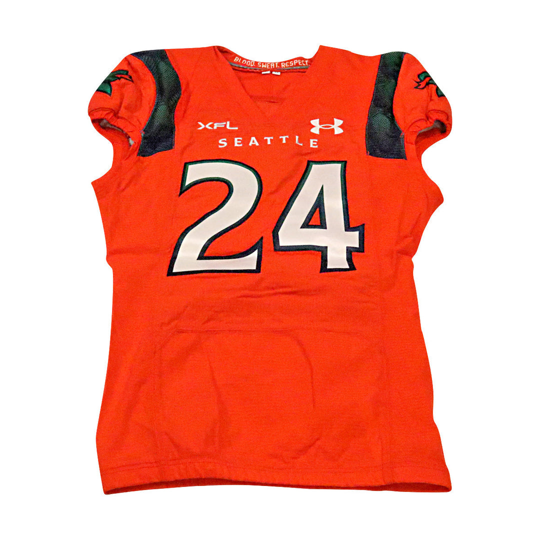 Shabari Davis Seattle Sea Dragons 2023 Game Issued Home Jersey Size 44