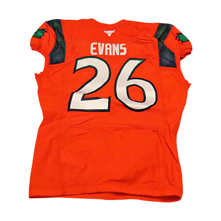 Jordan Evans Seattle Sea Dragons 2023 Game Issued Home Jersey Size 46