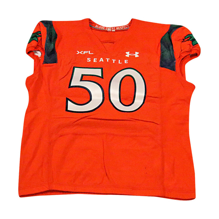 Sama Paama Seattle Sea Dragons 2023 Game Issued Home Jersey Size 52
