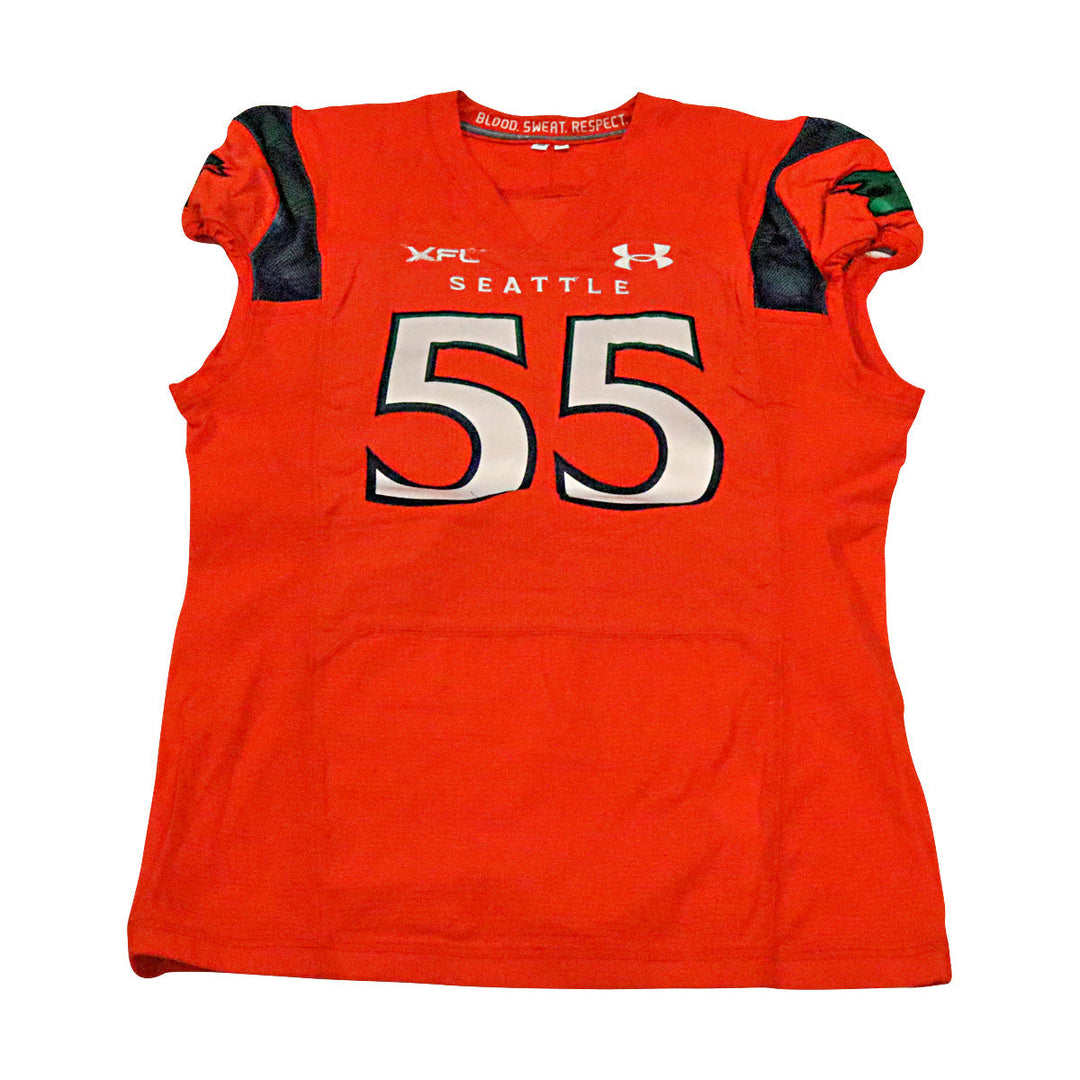 Christopher Owens Seattle Sea Dragons 2023 Game Issued Home Jersey Size 50