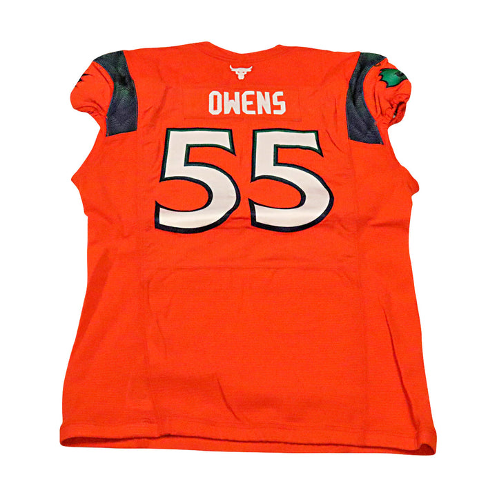 Christopher Owens Seattle Sea Dragons 2023 Game Issued Home Jersey Size 50