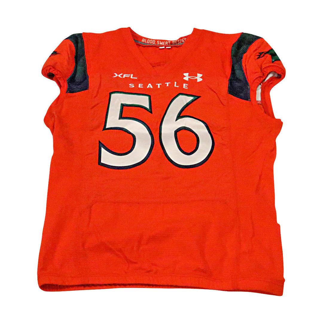 Tejan Koroma Seattle Sea Dragons 2023 Game Issued Home Jersey Size 50