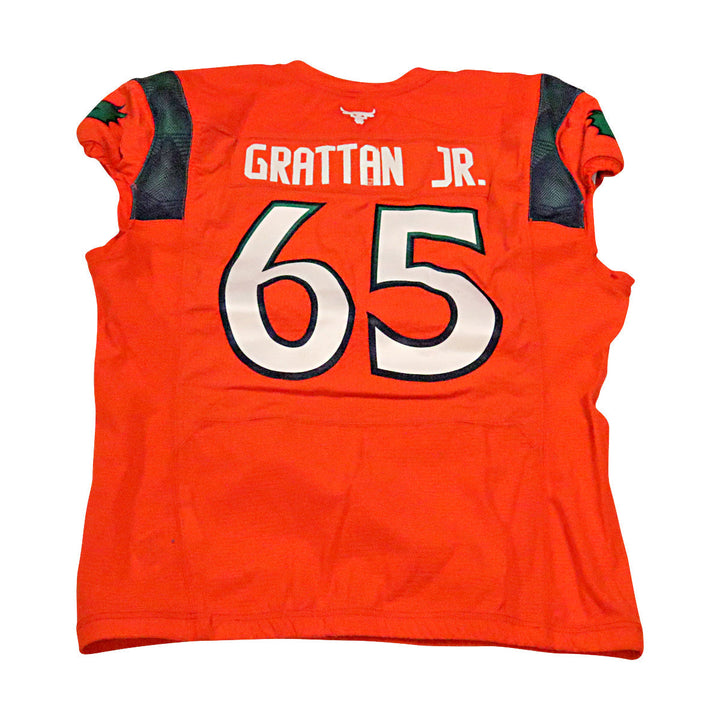 Paul Grattan Seattle Sea Dragons 2023 Game Issued Home Jersey Size 52
